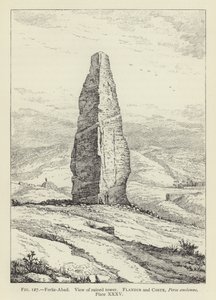 Feruz-Abad, View of Ruined Tower by French School