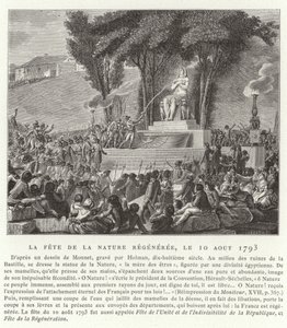 Festival of the Regeneration of Nature, Paris, 10 August 1793 by French School