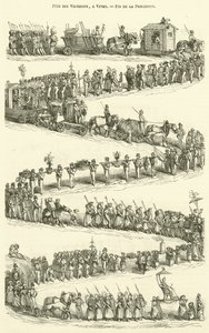 Festival of the Winegrowers, Vevey, End of the Procession