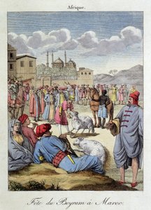 Festival of Beyram (Aid) and sacrifice of the sheep in Morocco - in 