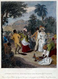 Fete Negre on the Island of Saint Vincent by French School