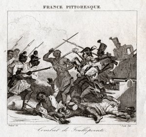 Fight in Madagascar by French School