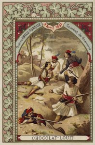 Fighting at Grevena, Greco-Turkish War, 9 April 1897 by French School