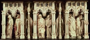 Figures of monks from the tomb of Philip the Bold, Duke of Burgundy (1342-1404), by Jean de Marville, Claus Sluter and Claus de Werve, commissioned for the monastery by French School