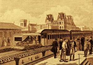 First Electric Train of the New York Subway by French School