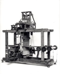 First fully automated loom invented by Jacques de Vaucanson (1709-82) c.1745