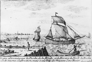 Fishing Boat for Cod and Northern Herring - Engraving, n.d. by French School