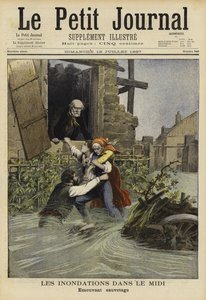 Floods in the Midi, France, 1897
