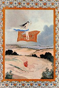 Fly, O Magic Carpet and Transport Me, illustration from The Arabian Nights. 1895
