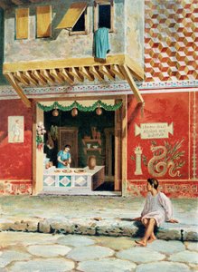 Food shop, Pompeii by French School