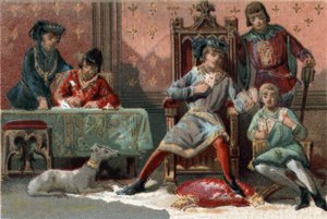 For distraction, King Charles VI of France (1368-1422) used to play cards.