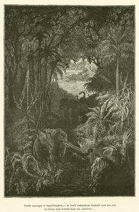 Wild and Impenetrable Forests... the Heavy Mastodon Crushed Under Its Steps the Flowers Already Blooming in the Clearings by French School