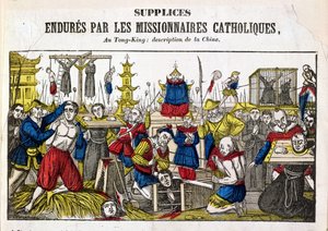 Forms of Torture Endured by the Catholic Missionaries at Tonking, China, 1840