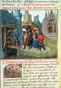 Hugues Capet, Duke of France and Bishop Asselin by French School