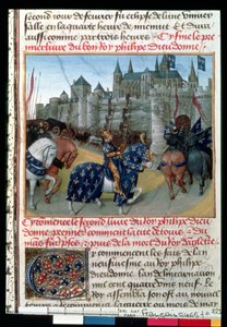 Taking of Tours by Philippe Auguste, King of France in 1202 by French School