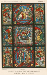 Fragment of Stained Glass Painted by the Order of Suger