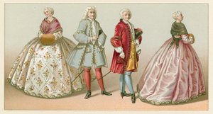 France XVIIIth Cent Costume by French School