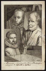 Frans Pourbus, Pieter Pieterszen and Arnold Mytens by French School