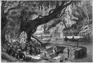 French Delaporte mission to the ruins of Angkor, Cambodia by French School