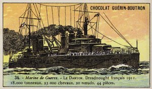 French Battleship Danton by French School
