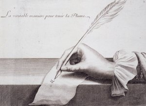 French calligraphy: 