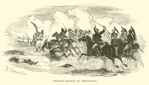 French charge at Heelsberg by French School