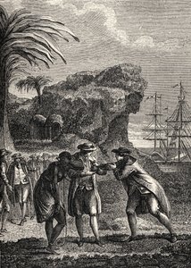 French colonies: sale of black slave