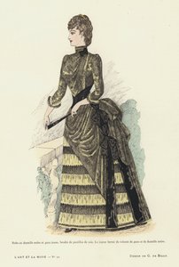 French Fashion Plate, 1885-86 by French School