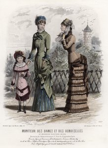 French fashion plate, late 19th century by French School