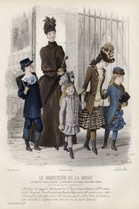 French fashion plate, late 19th century