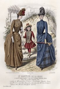 French fashion plate, late 19th century