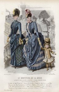 French fashion plate, late 19th century