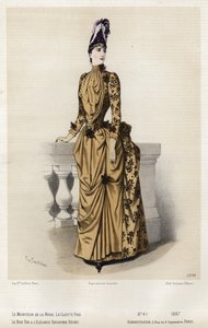 French fashion plate, late 19th century by French School