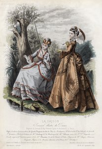 French fashion plate, late 19th century by French School