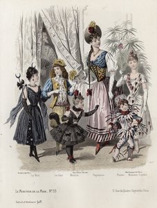 French fashion plate, late 19th century