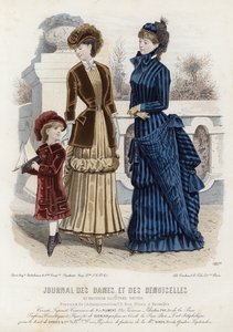 French fashion plate, late 19th century