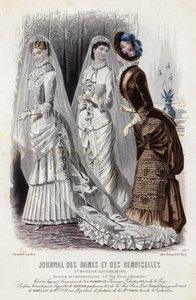 French fashion plate, late 19th century by French School