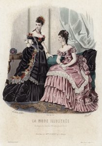 French fashion plate, late 19th century