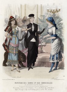 French fashion plate, late 19th century