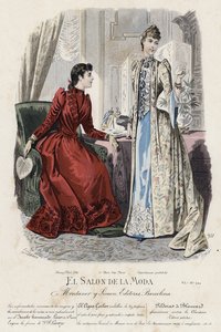 French fashion plate, late 19th century