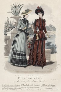 French fashion plate, late 19th century by French School