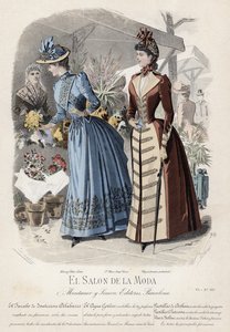French fashion plate, late 19th century