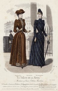French fashion plate, late 19th century