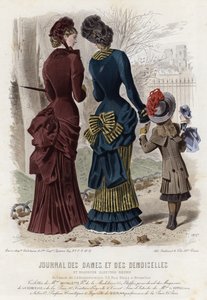 French fashion plate, late 19th century