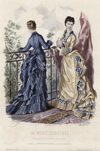 French fashion plate, late 19th century by French School
