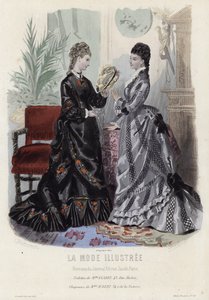 French Fashion Plate, Late 19th Century