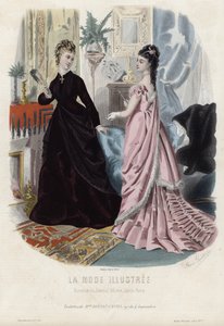 French Fashion Plate, Late 19th Century