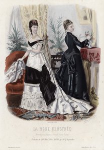 French Fashion Plate, Late 19th Century