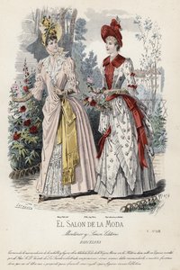 French Fashion Plate, Late 19th Century by French School
