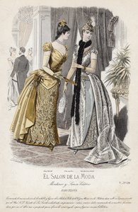 French Fashion Plate, Late 19th Century
